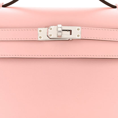 Hermes Swift Kelly Pochette Clutch Rose Sakura 8 of 11