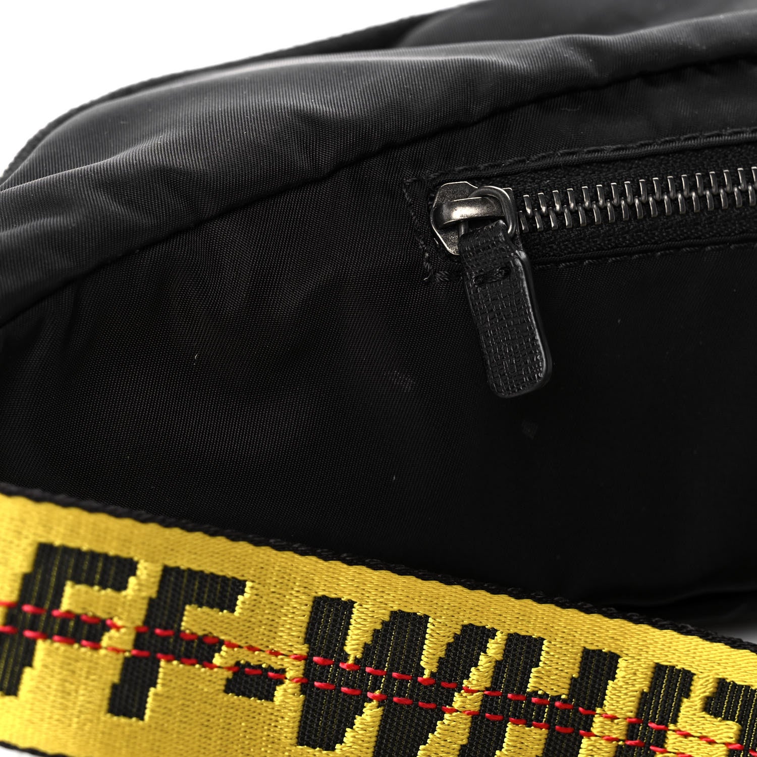 Off-White Canvas Logo Print Belt Bag Black 12 of 13