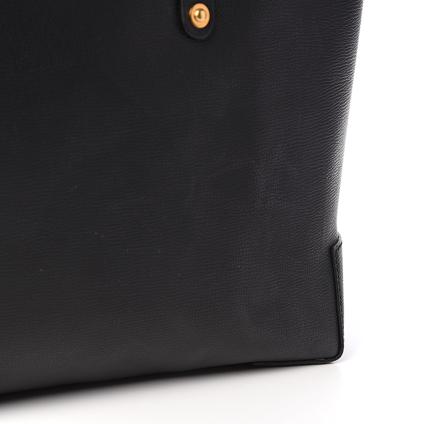 Calfskin Crest Embossed Small Tote Black