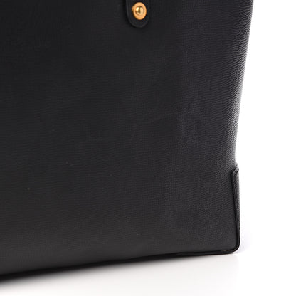 Burberry Calfskin Crest Embossed Small Tote Black 11 of 13