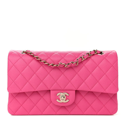 Chanel Caviar Quilted Medium Double Flap Dark Pink 1 of 10