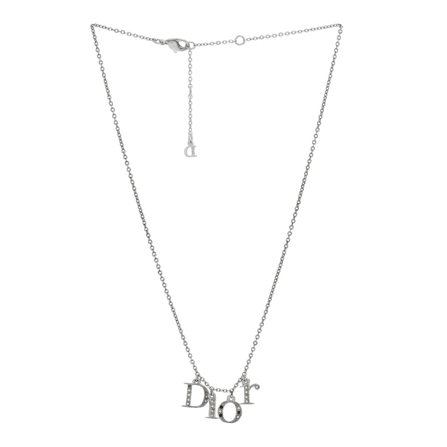 Christian Dior Crystal Dio(r)evolution Necklace Silver 3 of 5