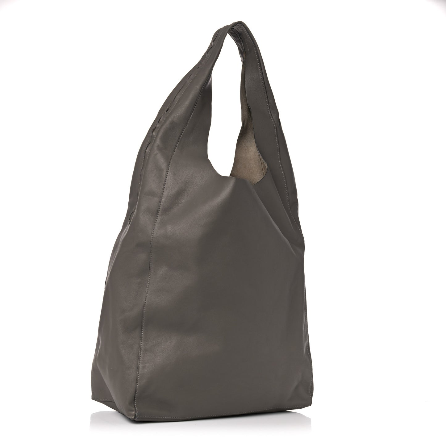 Soft Lambskin Shoulder Cabas Grey