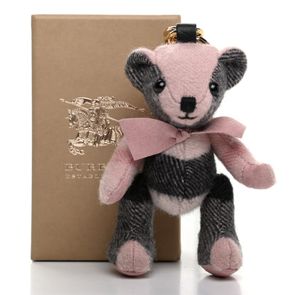 Burberry Cashmere House Check Thomas Bear Bag Charm Ash Rose 6 of 6