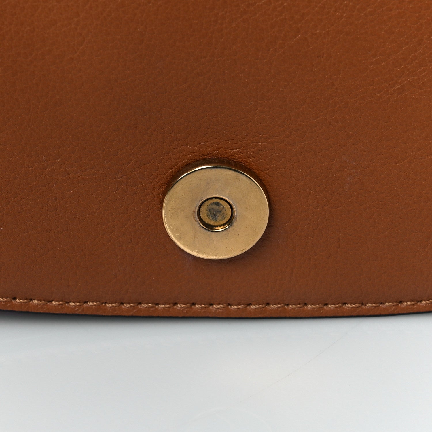 Chloe Calfskin Suede Medium Nile Bracelet Bag Caramel 13 of 13