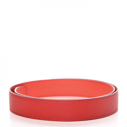 Hermes Swift Epsom 32mm Belt Strap 85 Vermilion Rose Jaipur 2 of 6