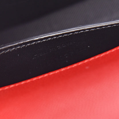 Saint Laurent Grain De Poudre Classic Monogram Kate Clutch New Red 7 of 11