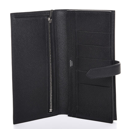 Hermes Epsom Bearn Gusset Wallet Black 5 of 8