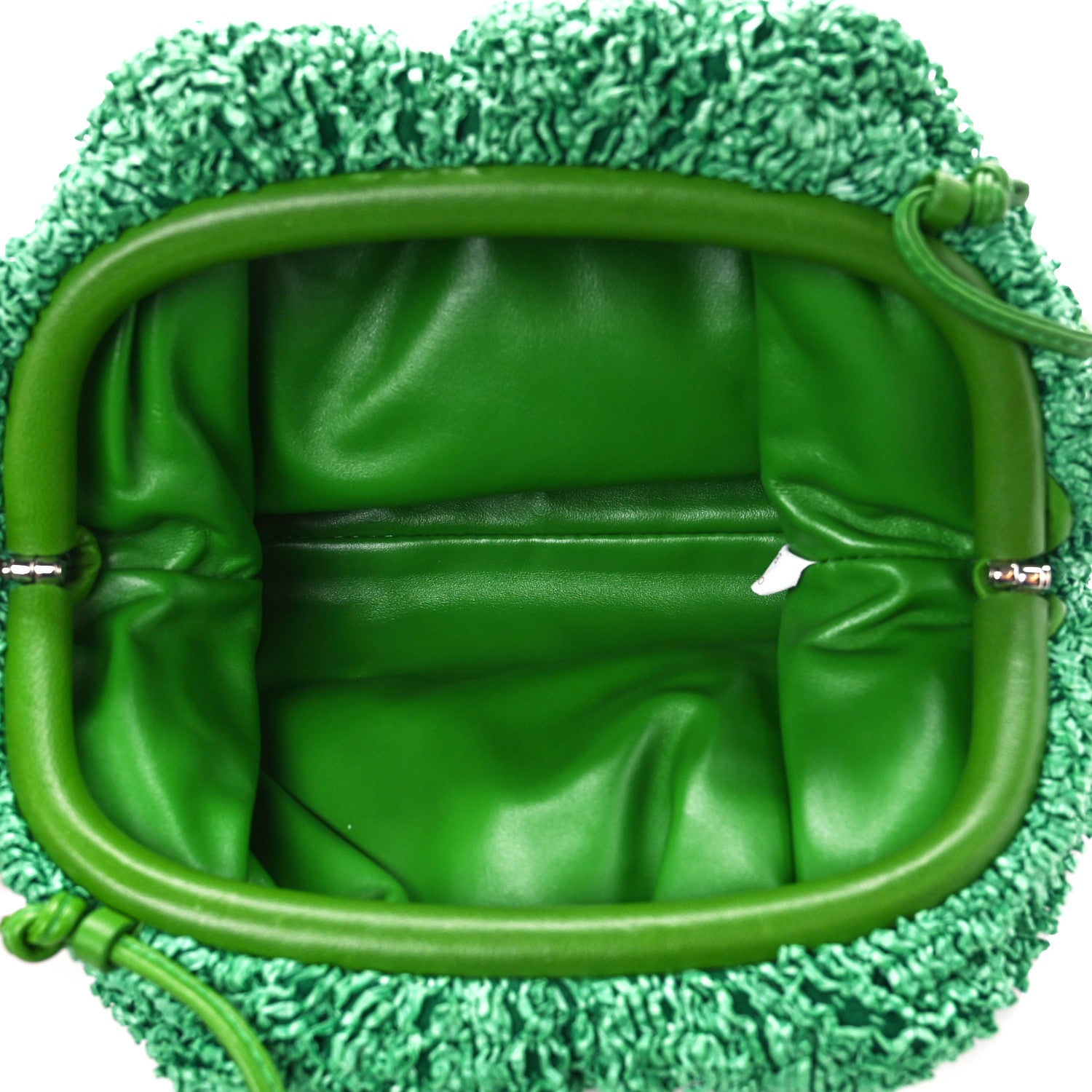 Bottega Veneta Boucle Curly Raffia The Mini Pouch Parakeet 5 of 11