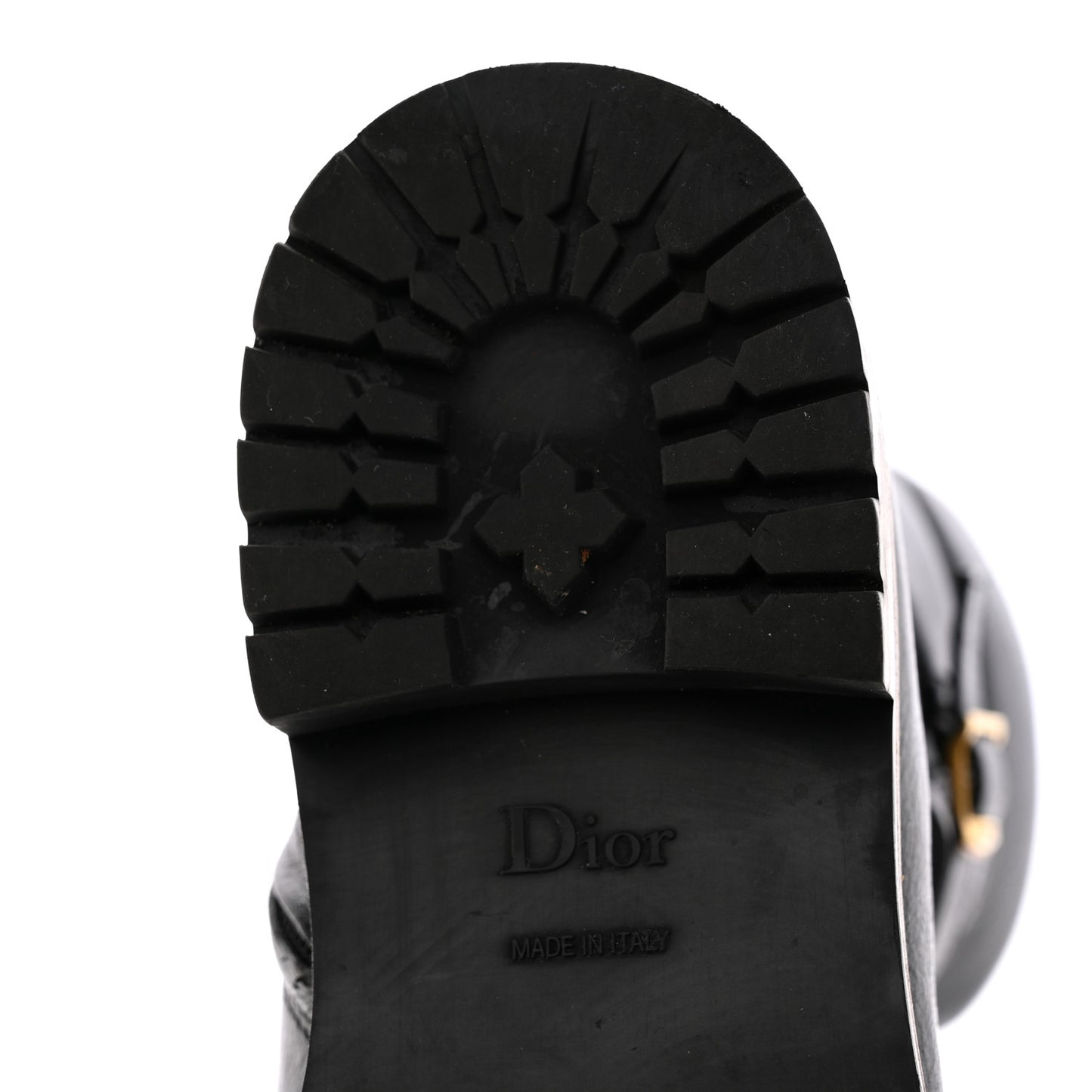 Shiny Calfskin Wildior Low Boot 38 Black