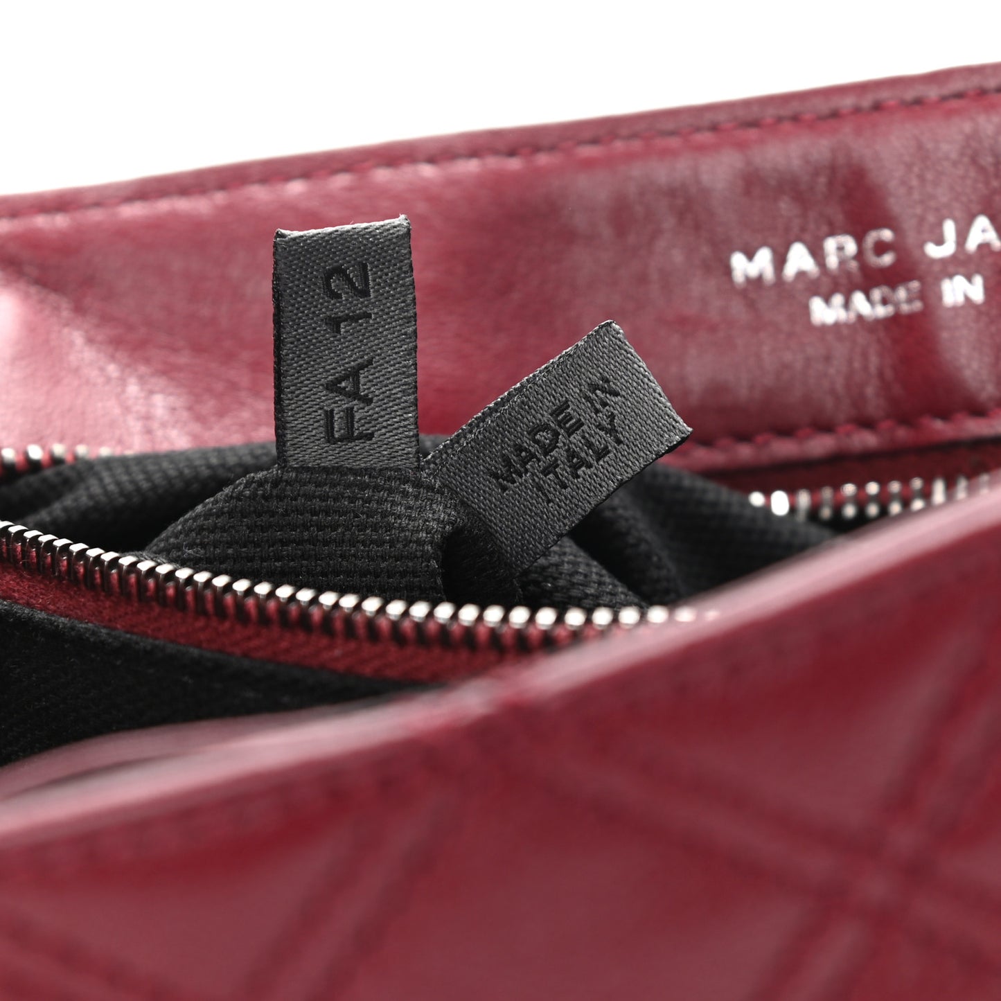 Lacquered Lambskin Quilted The Large Single Flap Bordeaux