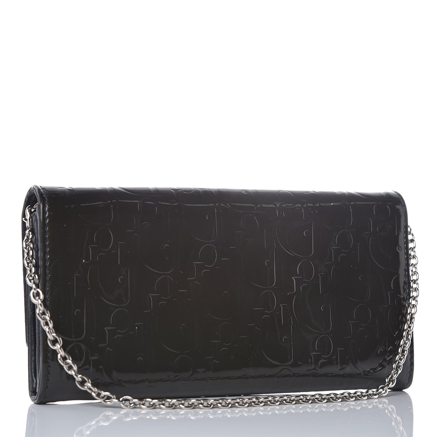 Patent Ultimate Rendezvous Chain Wallet Dark Green