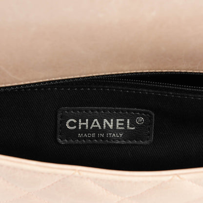 Chanel Glazed Calfskin Quilted Small CC Delivery Tote Light Pink 6 of 7