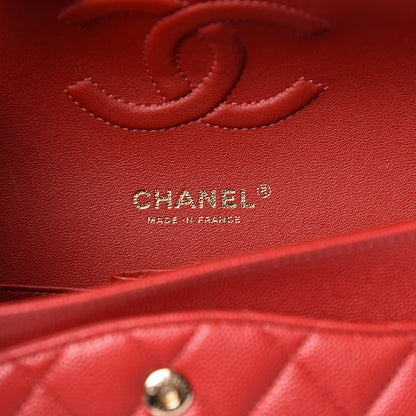 Chanel Caviar Quilted Medium Double Flap Red 8 of 11