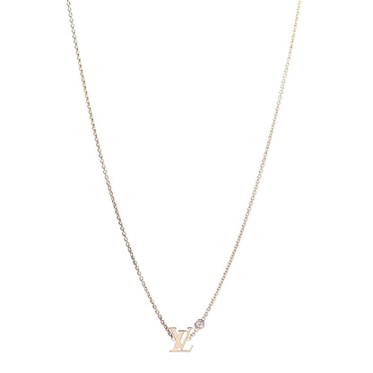 Louis Vuitton 18K Yellow Gold Diamond Idylle Blossom LV Pendant Necklace 2 of 8