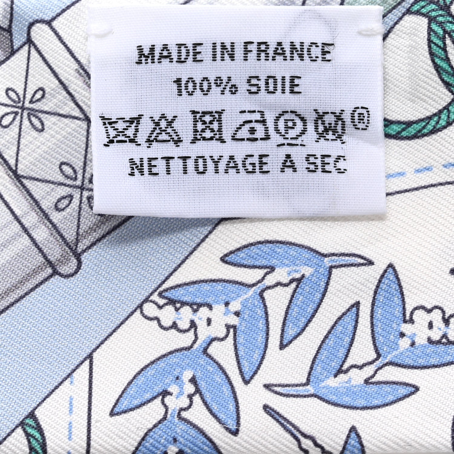 Hermes Silk Cliquetis Twilly Ciel White Menthol 2 of 4