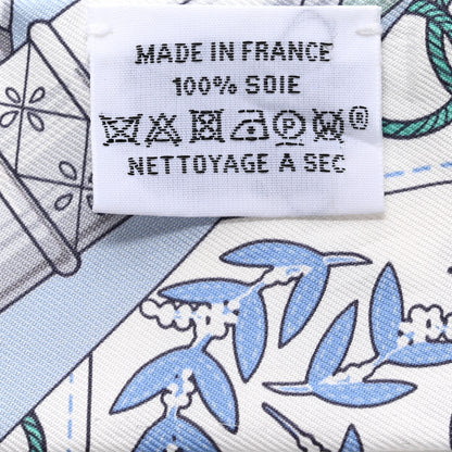 Hermes Silk Cliquetis Twilly Ciel White Menthol 2 of 4
