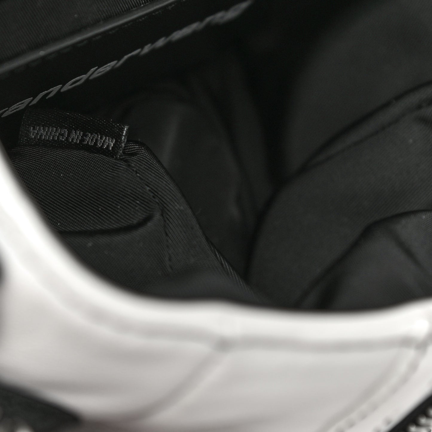 Lambskin Micro Marti Crossbody White Black