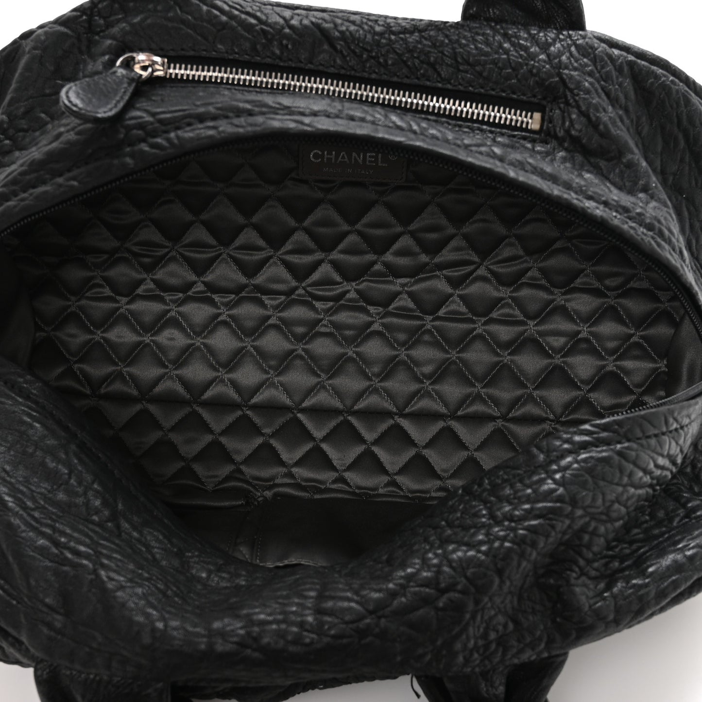 Distressed Lambskin Le Marais Bowler Black