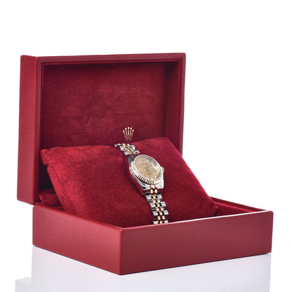 Rolex Stainless Steel 18K Yellow Gold Diamond 26mm Oyster Perpetual Datejust Watch Champagne Jubilee 179173 6 of 6