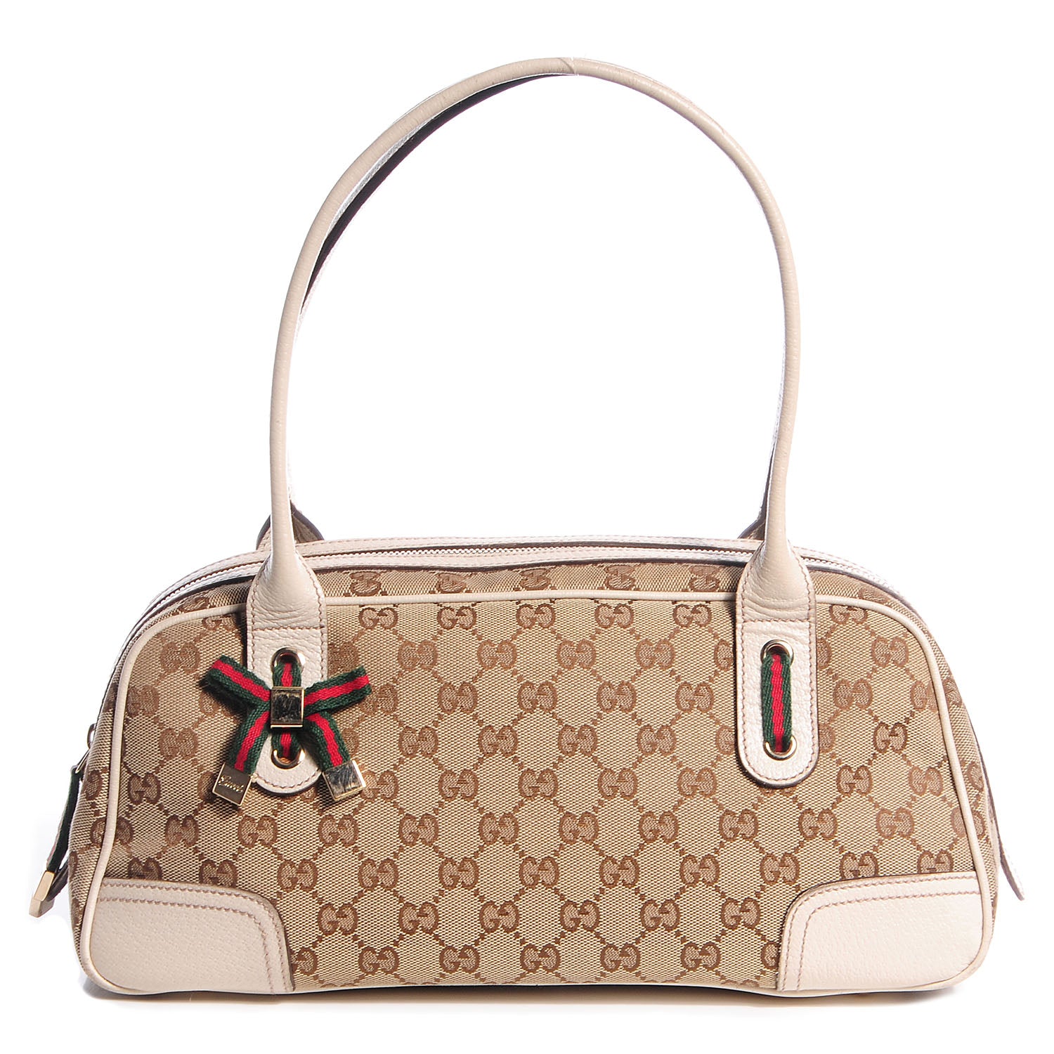 Gucci Monogram Small Princy Satchel Off White 1 of 10