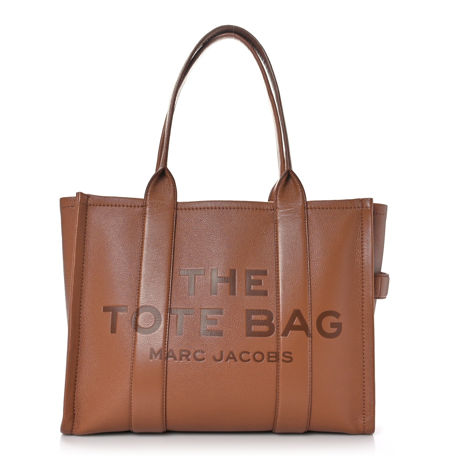 Marc Jacobs Grained Calfskin Large The Tote Bag Argan Oil 1 of 10