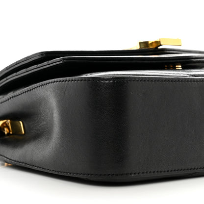 Saint Laurent Lambskin Matelasse Chevron Monogram Small Sulpice Bag Black 9 of 10
