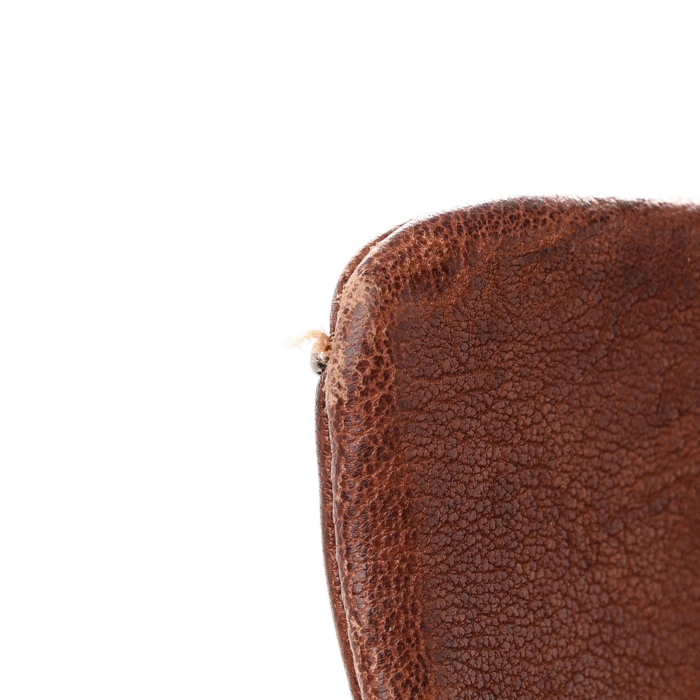 Crumpled Lambskin Studded Paris Dallas Flap Bag Brown