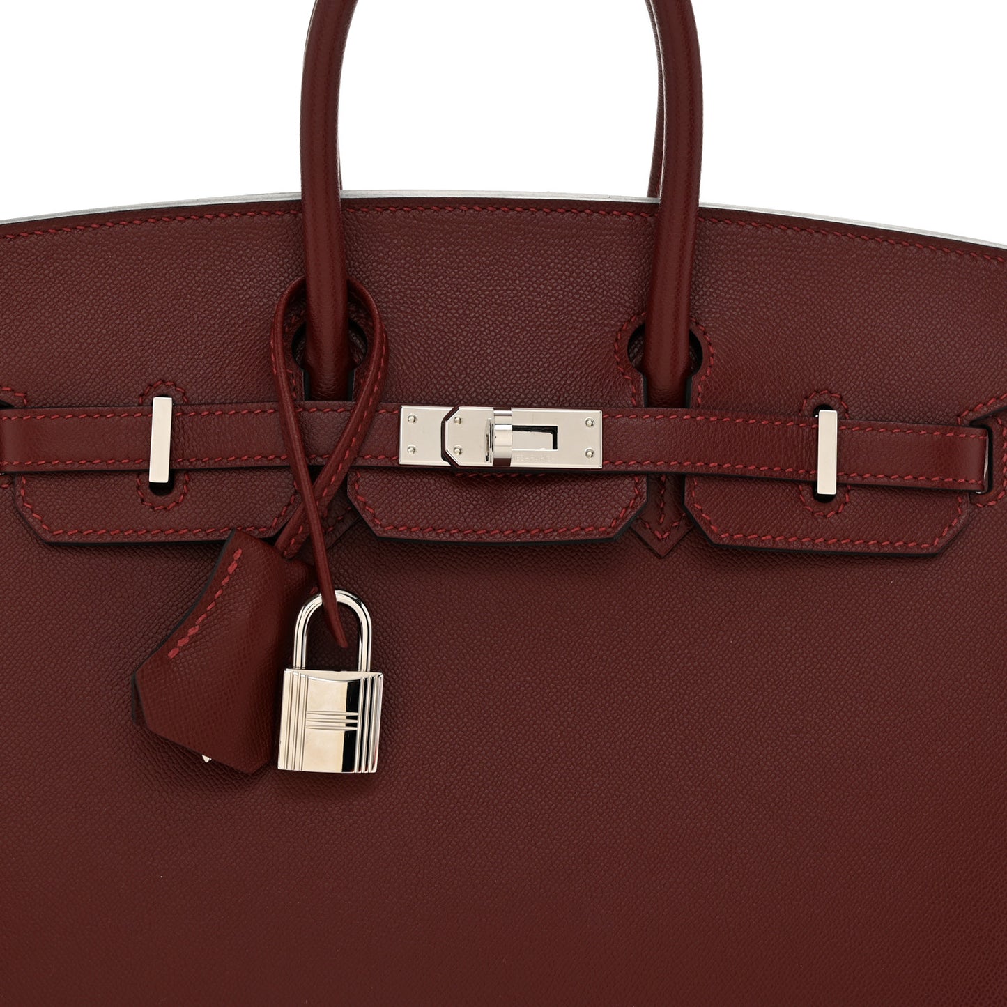 Madame Calfskin Birkin Sellier 25 Rouge H