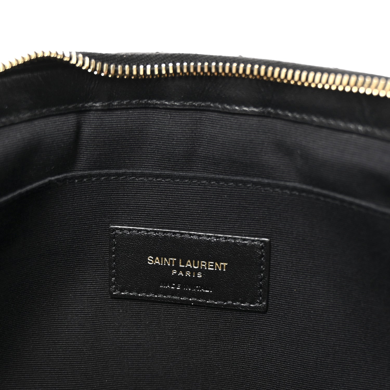 Saint Laurent Calfskin Matelasse Monogram Cassandre Tablet Pouch Black 12 of 12