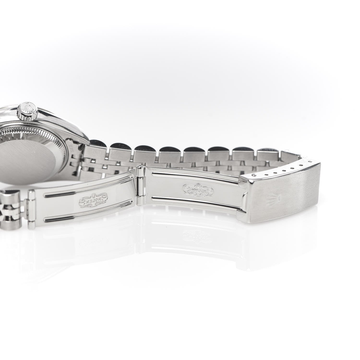 Rolex Stainless Steel 18K White Gold 26mm Oyster Perpetual Datejust Watch Silver Roman 79174 7 of 7