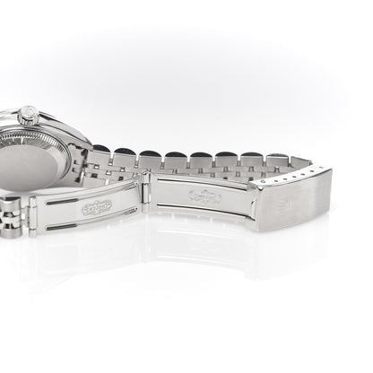 Rolex Stainless Steel 18K White Gold 26mm Oyster Perpetual Datejust Watch Silver Roman 79174 7 of 7