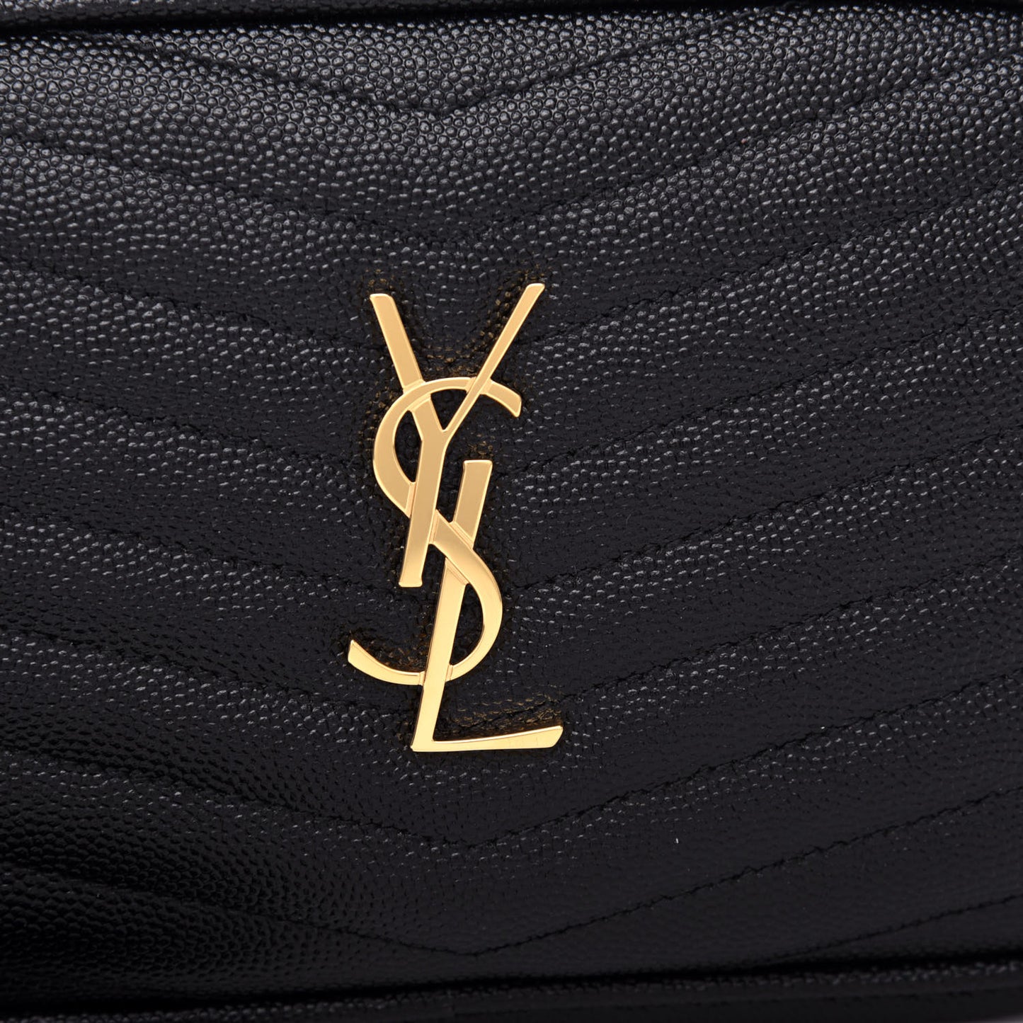 Grain De Poudre Matelasse Monogram Mini Lou Camera Bag Black