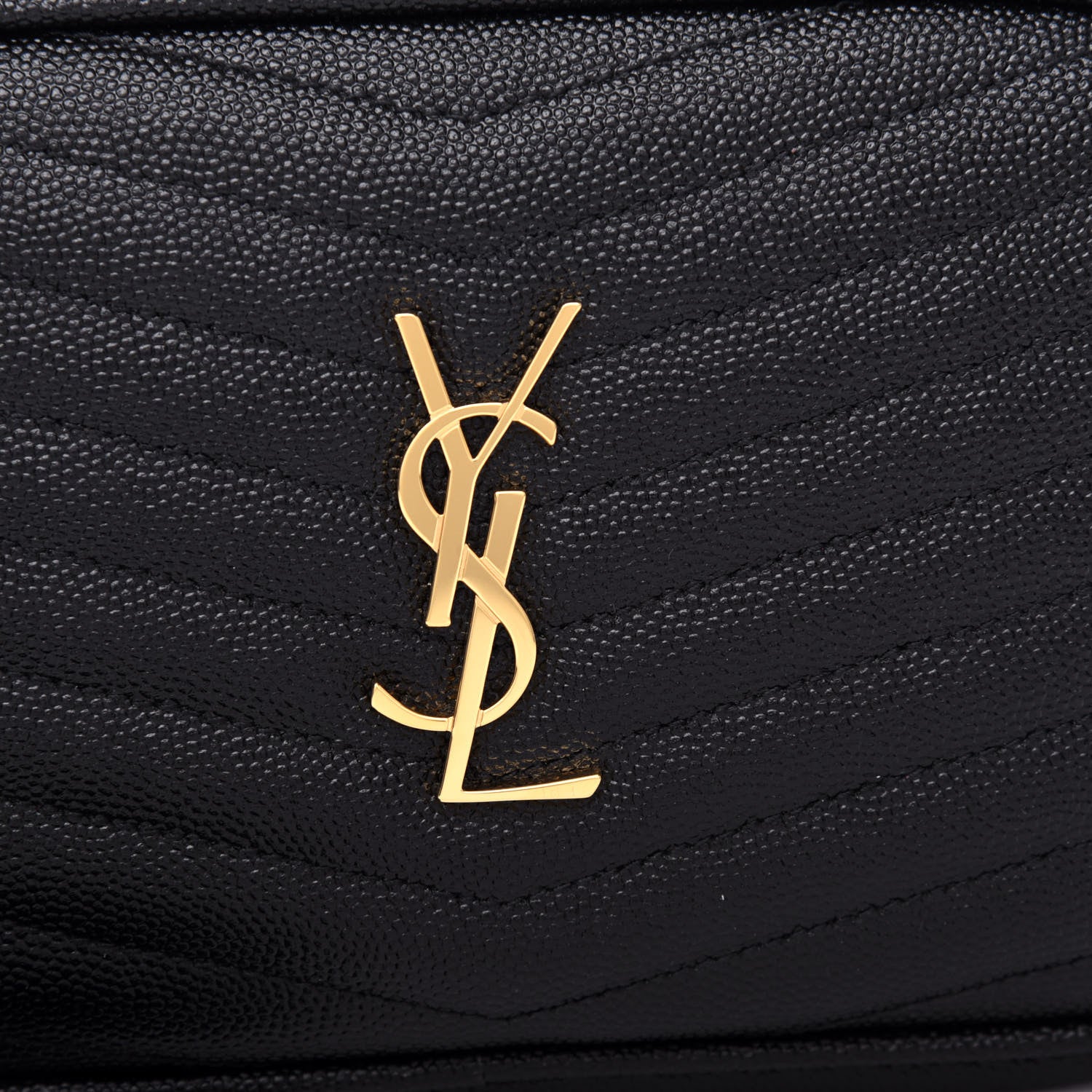 Saint Laurent Grain De Poudre Matelasse Monogram Mini Lou Camera Bag Black 10 of 11