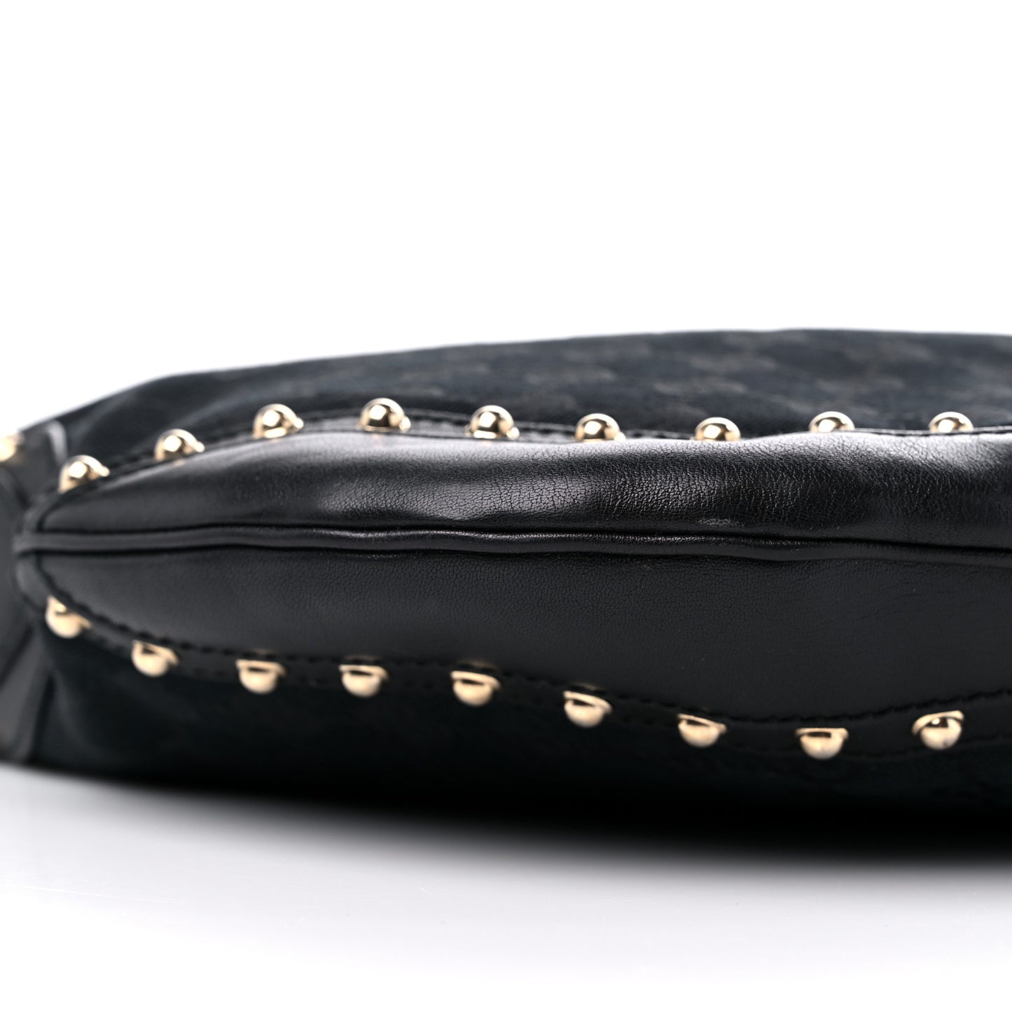 Monogram Pelham Studded Shoulder Bag Black