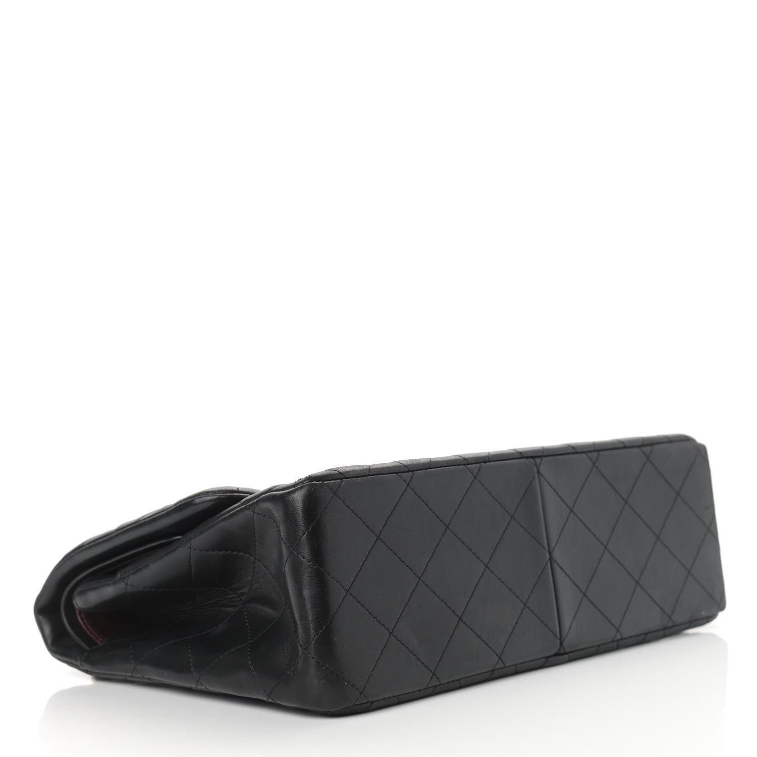 Chanel Lambskin Quilted Jumbo Double Flap Black 4 of 19