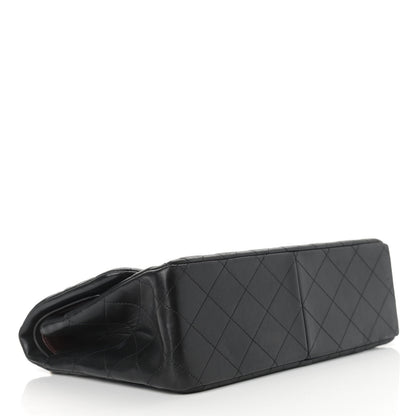 Chanel Lambskin Quilted Jumbo Double Flap Black 4 of 19