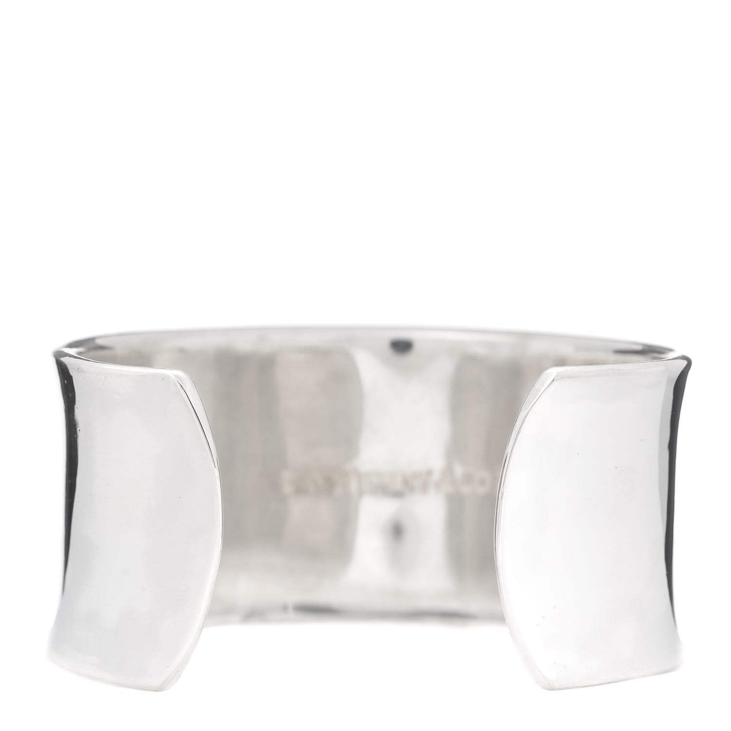 Tiffany Sterling Silver Wide 1837 Cuff Bracelet 3 of 4