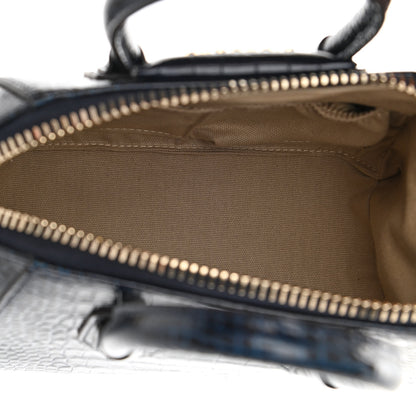 Givenchy Calfskin Crocodile Embossed Mini Antigona Navy 5 of 10