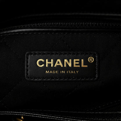 Chanel Shiny Caviar Quilted Monochrome Small Chanel 22 Black 6 of 10