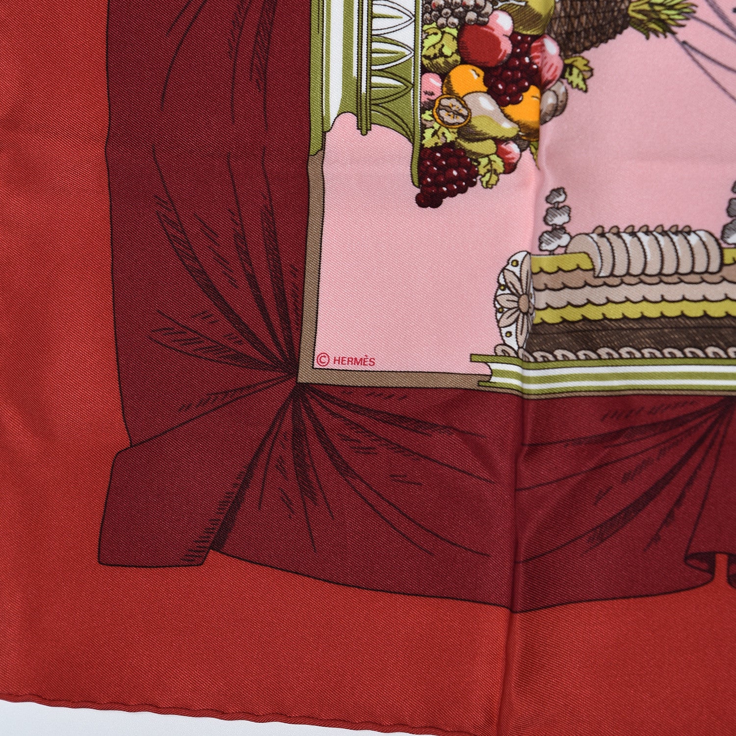 Hermes Silk A La Gloire De La Cuisine Francaise Scarf 70 3 of 4