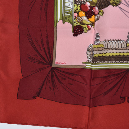 Hermes Silk A La Gloire De La Cuisine Francaise Scarf 70 3 of 4