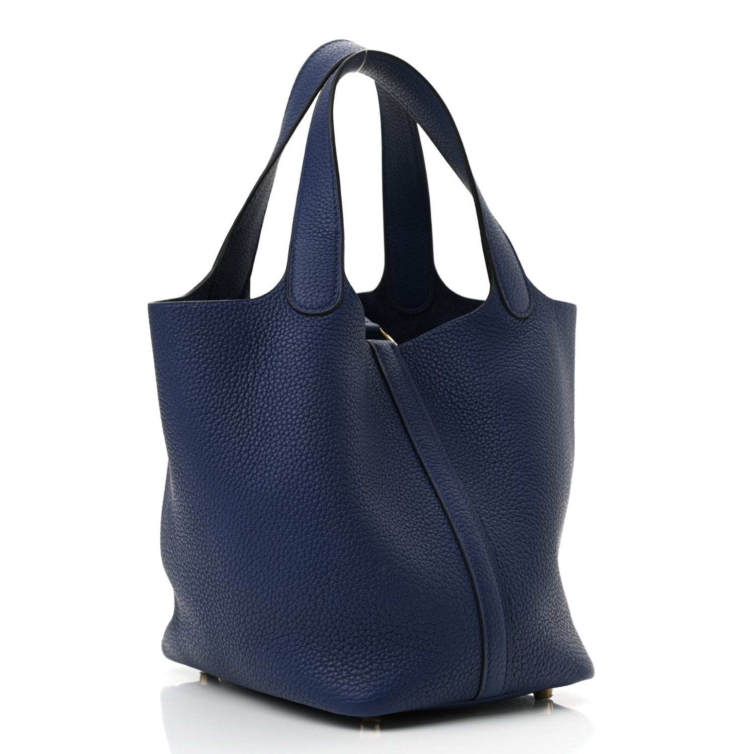Hermes Taurillon Clemence Picotin Lock 18 PM Bleu Royal 3 of 11