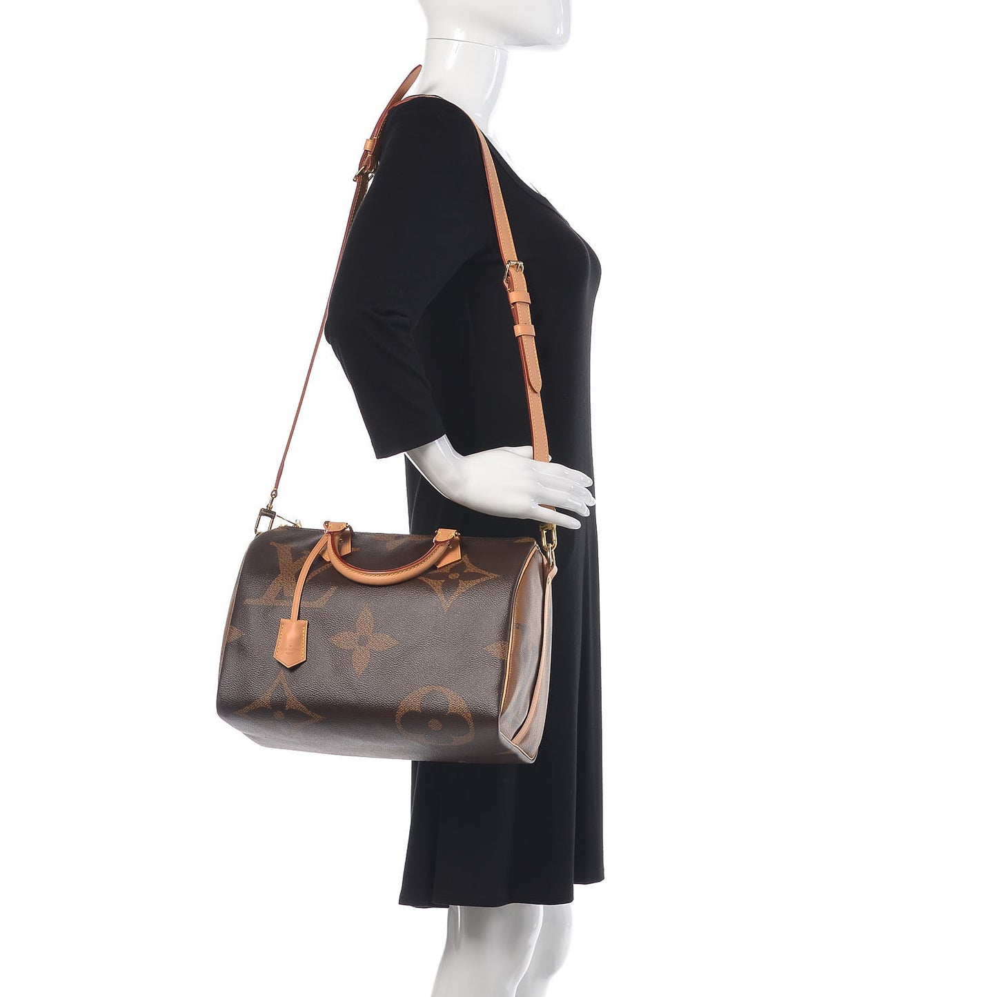 Reverse Monogram Giant Speedy Bandouliere 30