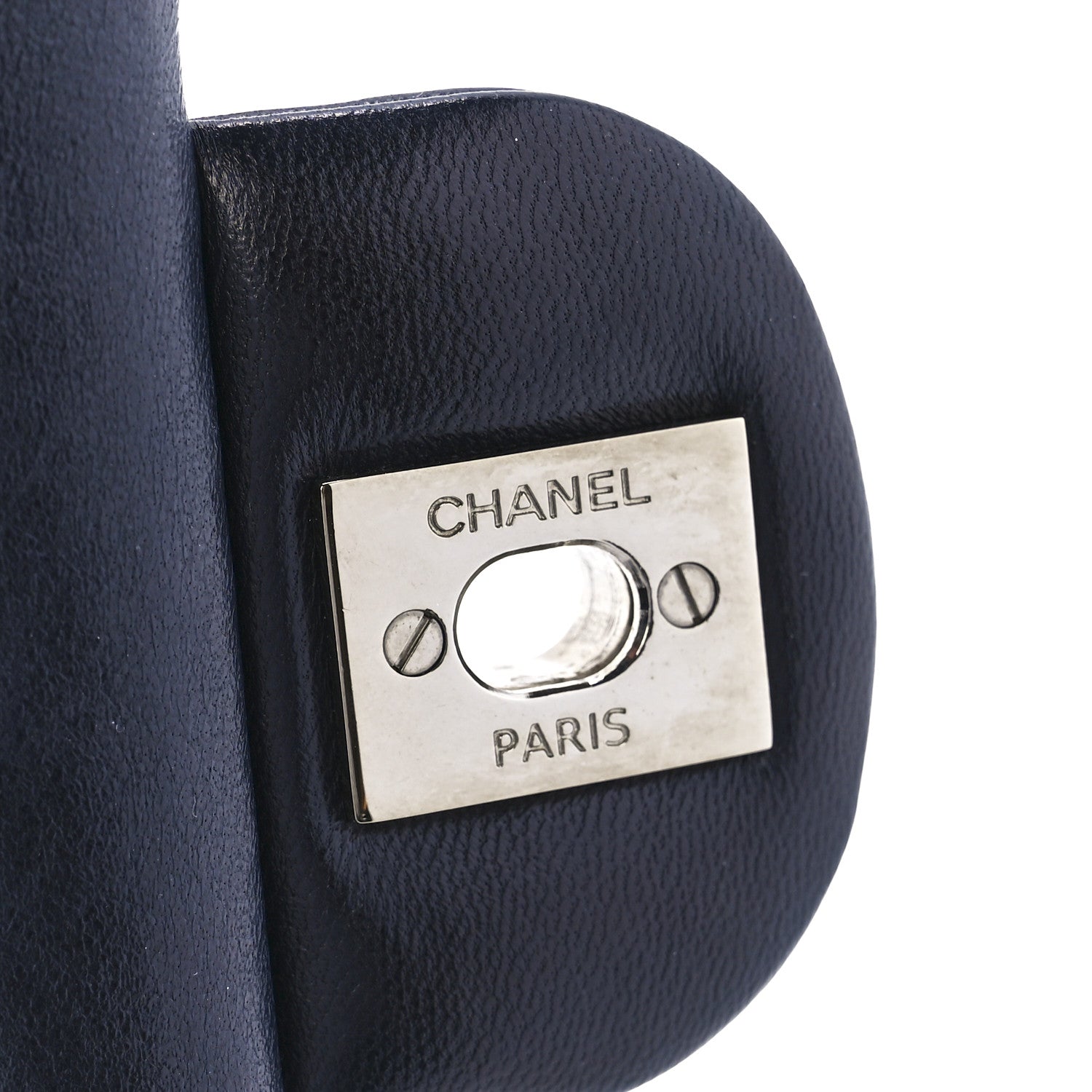 Chanel Lambskin Quilted Medium Double Flap Navy 7 of 12