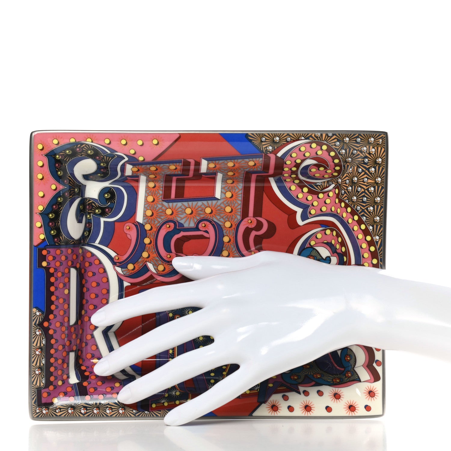 Hermes Porcelain Electrique Change Tray Pourpre 2 of 4