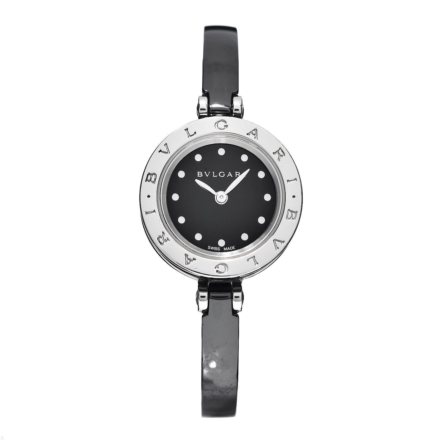Stainless Steel Ceramic 23mm B.zero1 Quartz Watch Black