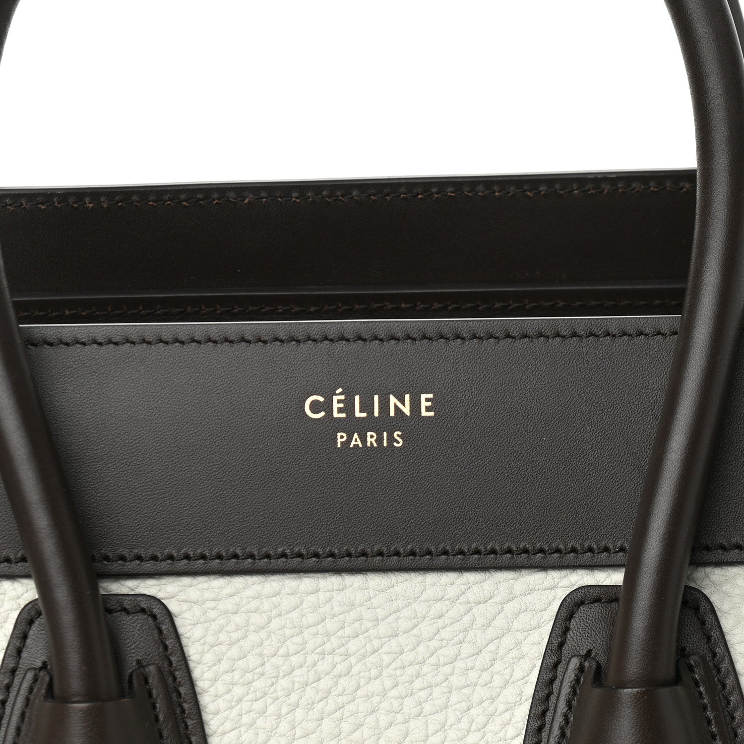 Celine Bullhide Micro Tri-Color Luggage Khaki 7 of 9