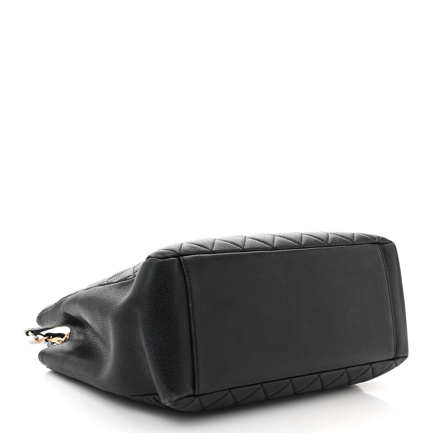 Caviar Quilted Grand Shopping Tote GST Black