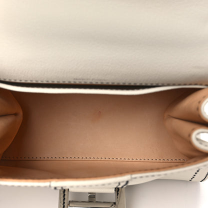Delvaux Grained Rodeo Calfskin Surpique Mini Brillant Satchel White 6 of 12